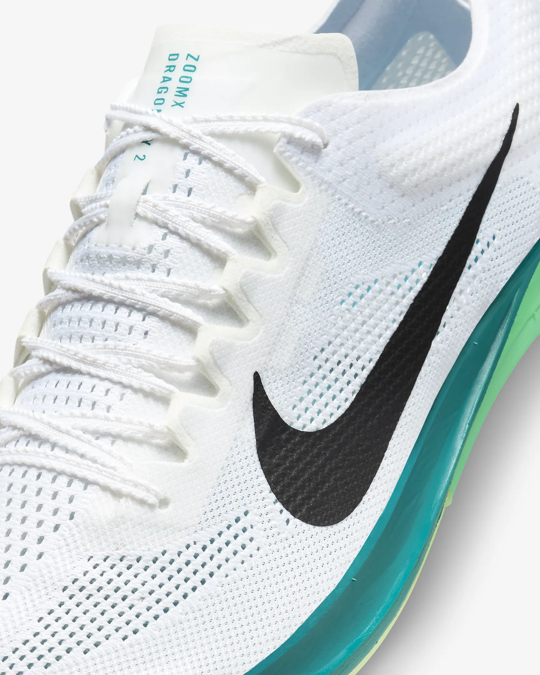 Nike Dragonfly 2 Track Spike - White/Spruce/Electric Algae