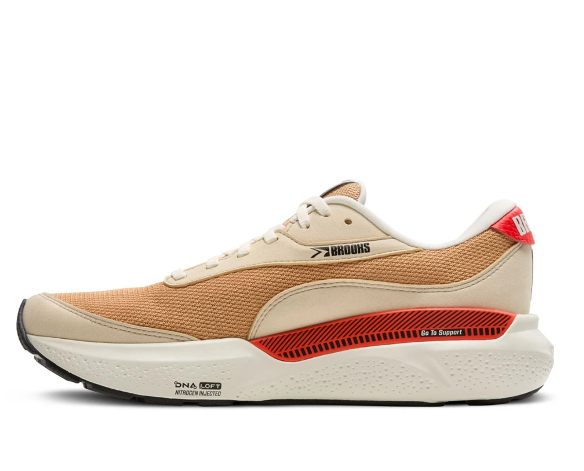 Brooks Shoes Mens 11.5 Taffy Adrenaline GTS 24‎ Lace Up Sneakers 1104371D296 Tan Brooks Men main image 4