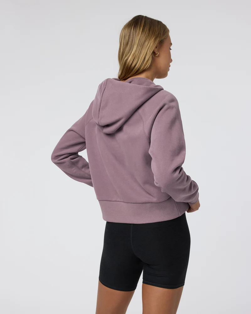 Women's Vuori Restore Half Zip Hoodie - Elderberry