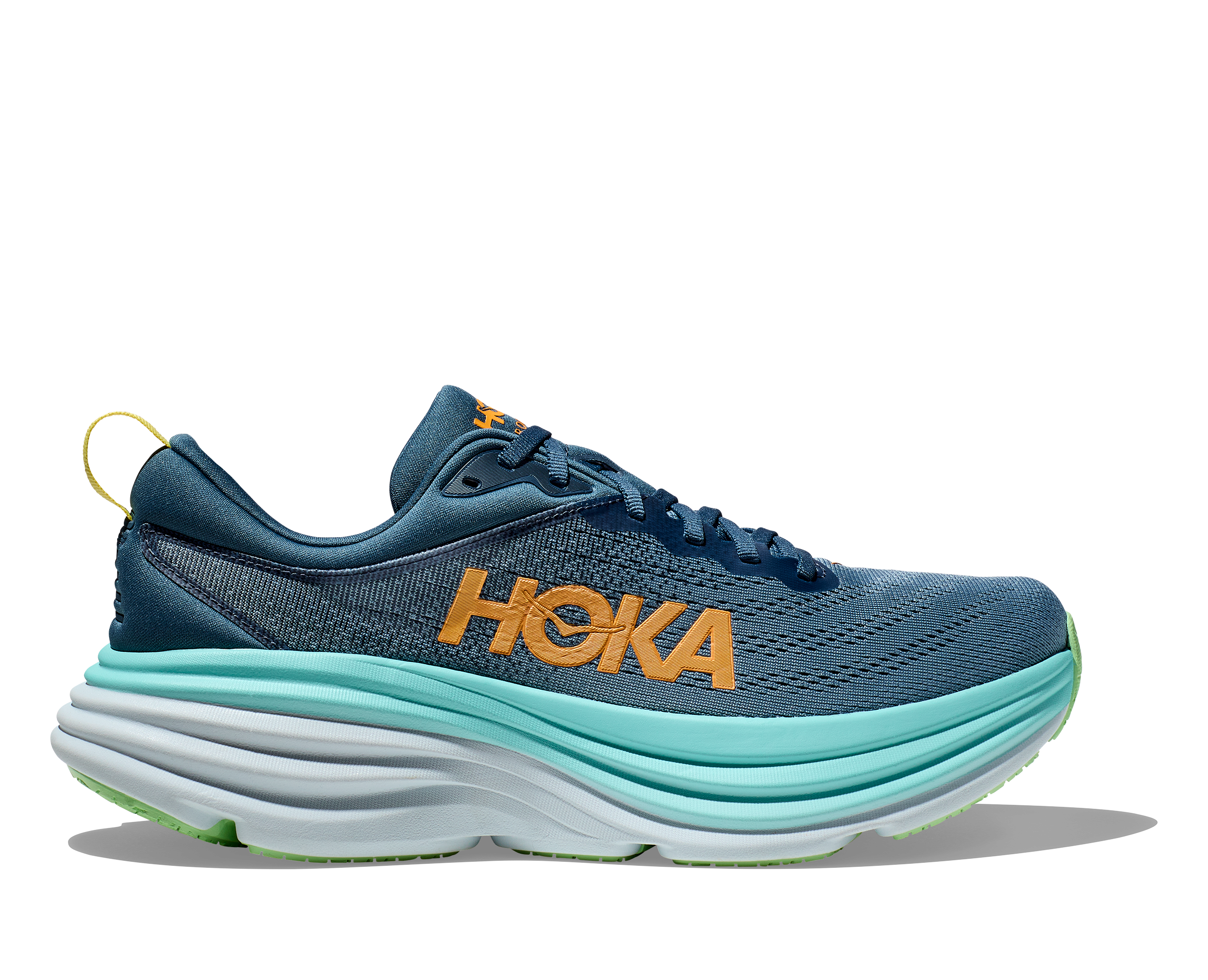 Men's Hoka Bondi 8 Wide - Real Teal/Shadow
