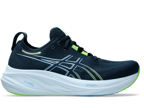 Men's ASICS Gel-Nimbus 26 - French Blue/Yellow
