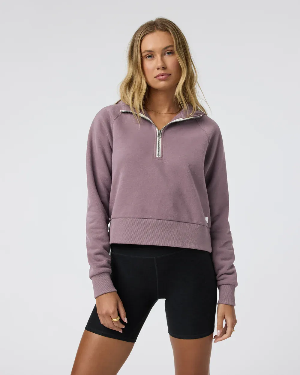 Women's Vuori Restore Half Zip Hoodie - Elderberry