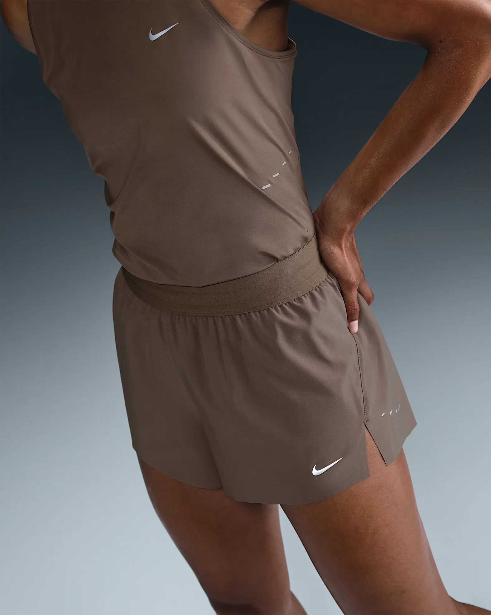 Women's Nike Swift Running Short - Mink Brown Women's Nike Swift Running Short - Mink Brown