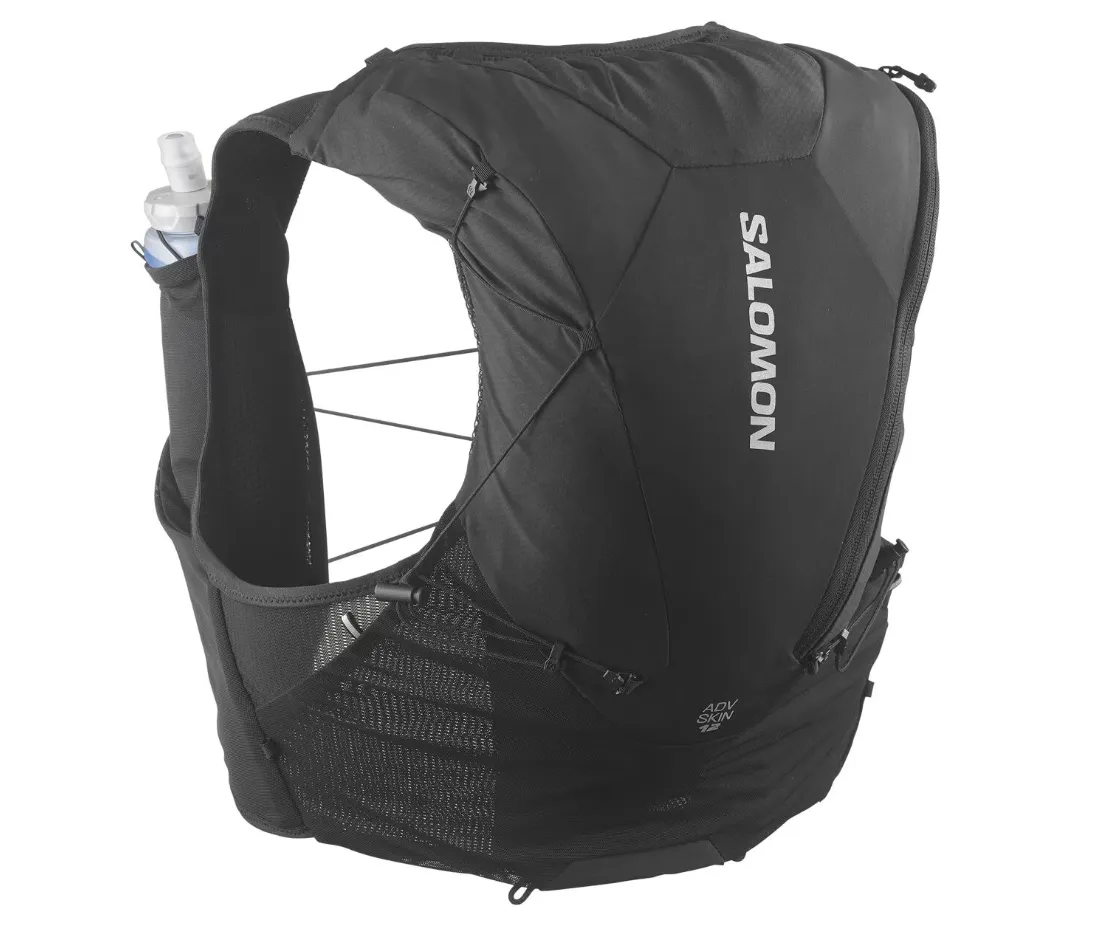 SALOMON ADV SKIN 12 サイズM ブラック Salomon Adv Skin 12 Set Pack Black | Running Warehouse