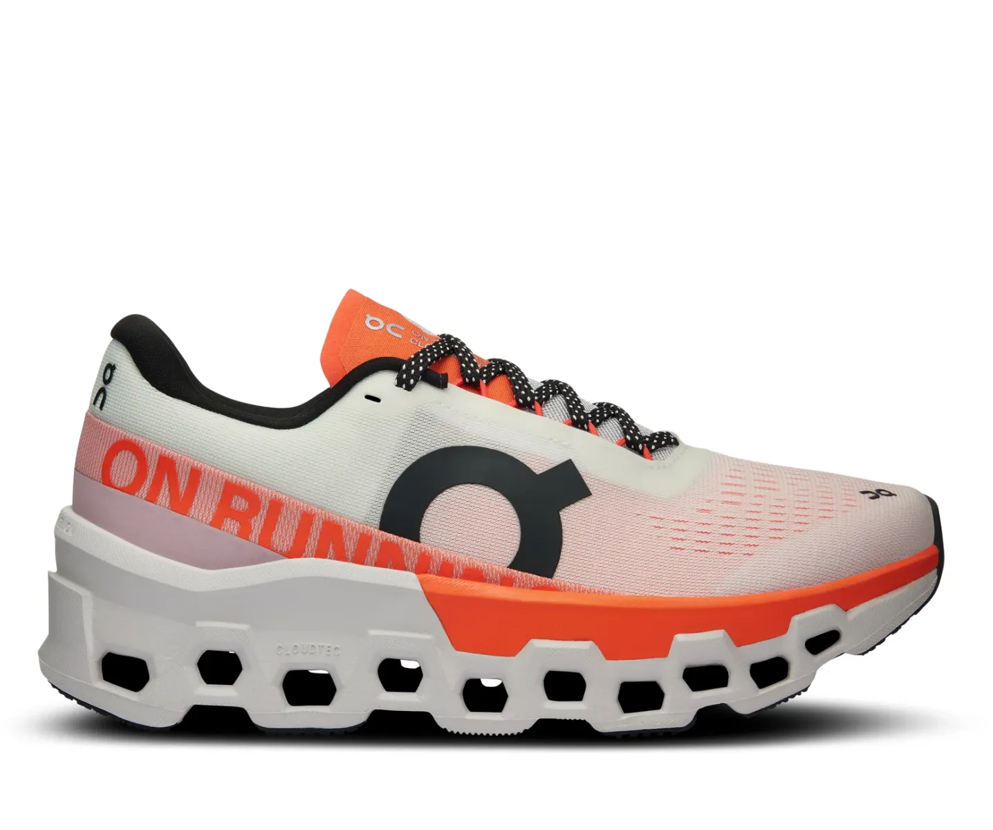 On Running | Men's On Cloudmonster 2 - Undyed White/Flame