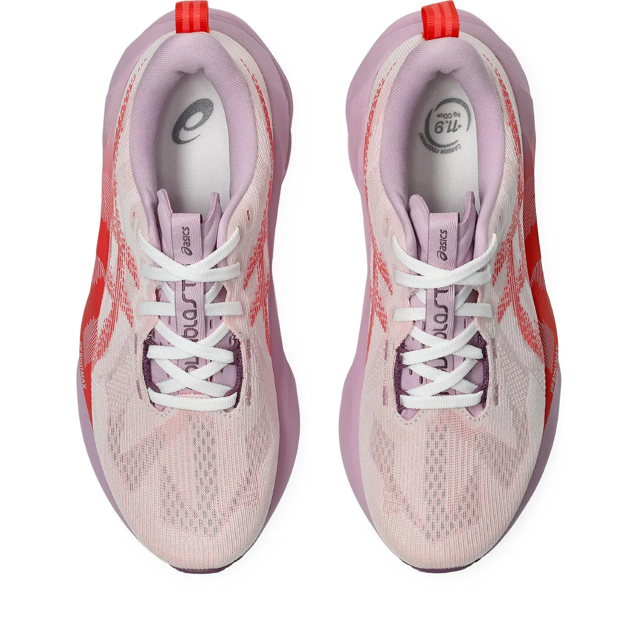 Women's ASICS Novablast 5 - White/Coral
