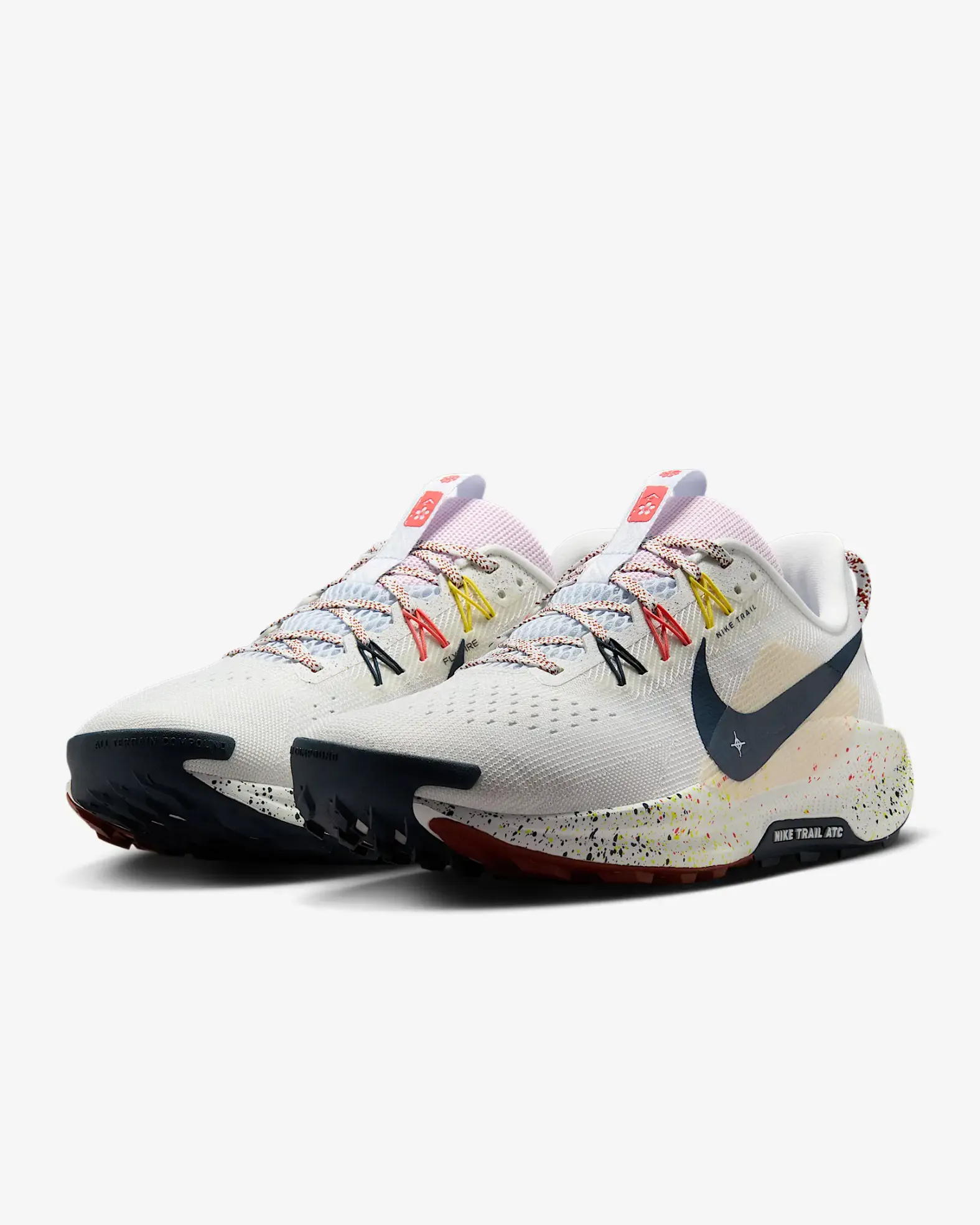 Men's Nike Pegasus Trail 5 - Summit White/Football Grey/Pink Men's Nike Pegasus Trail 5 - Summit White/Football Grey/Pink