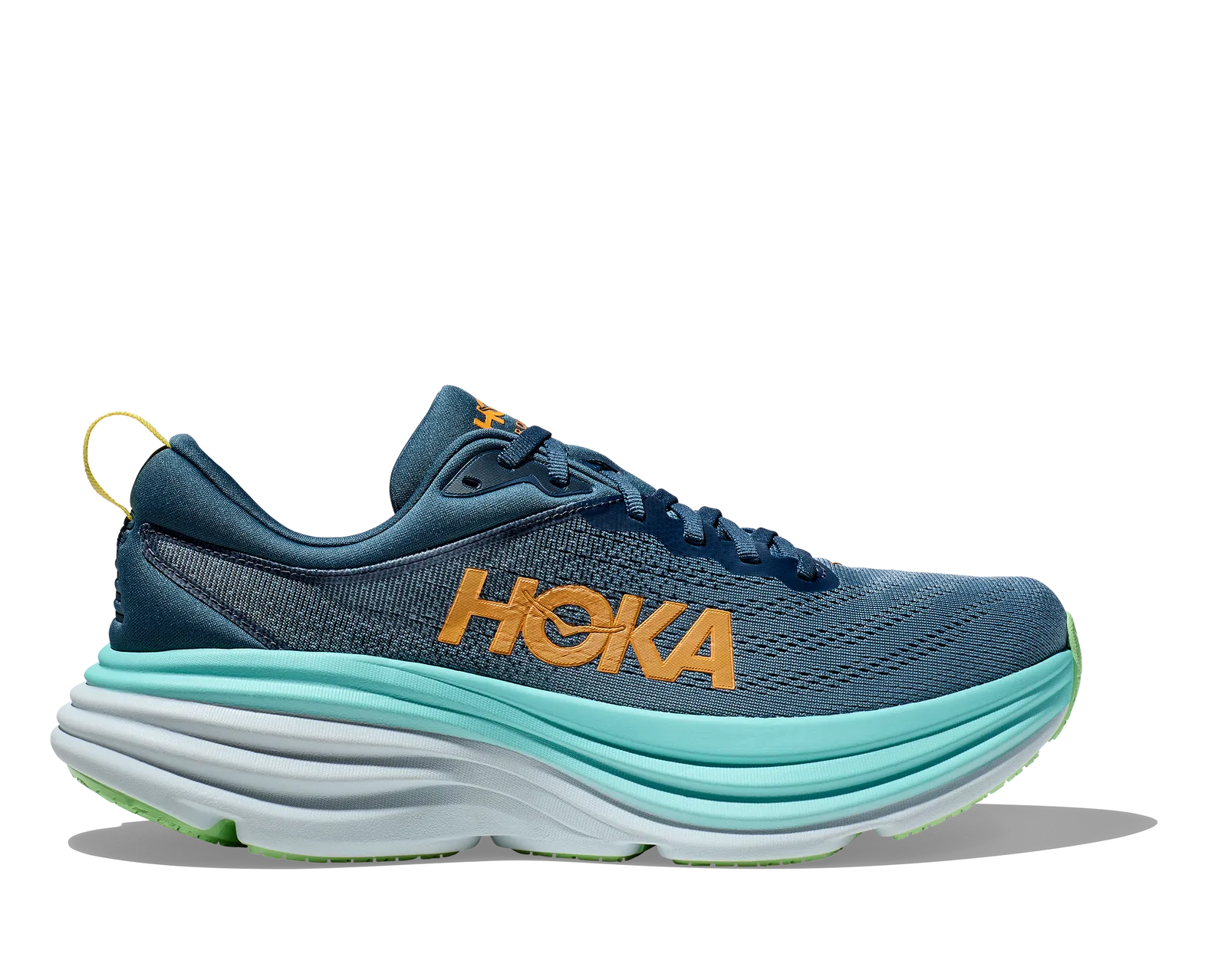 Men's Hoka Bondi 8 Wide - Real Teal/Shadow