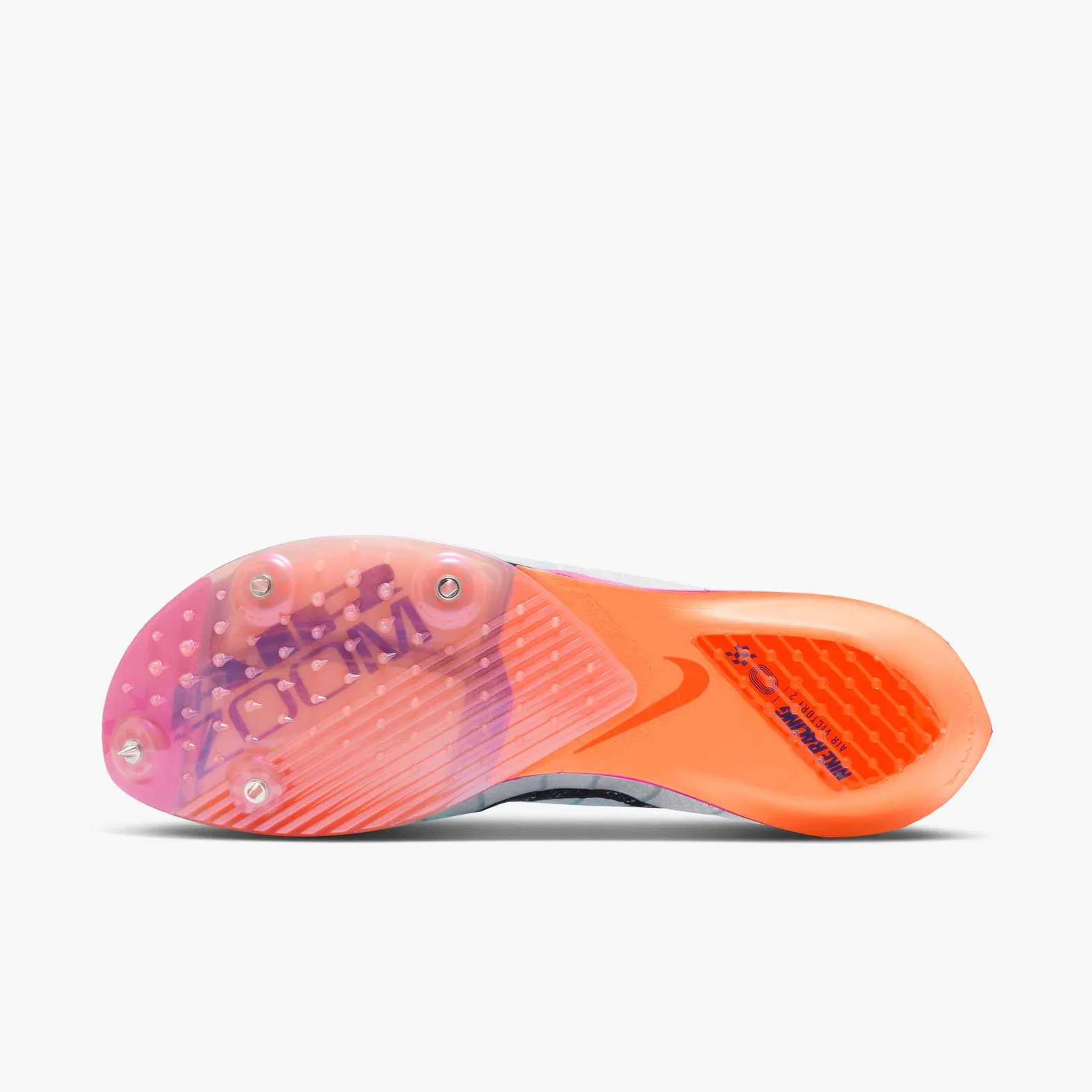 Nike Zoom Victory 2 Spike - White/Obsidian/Bright Crimson/Fire Pink