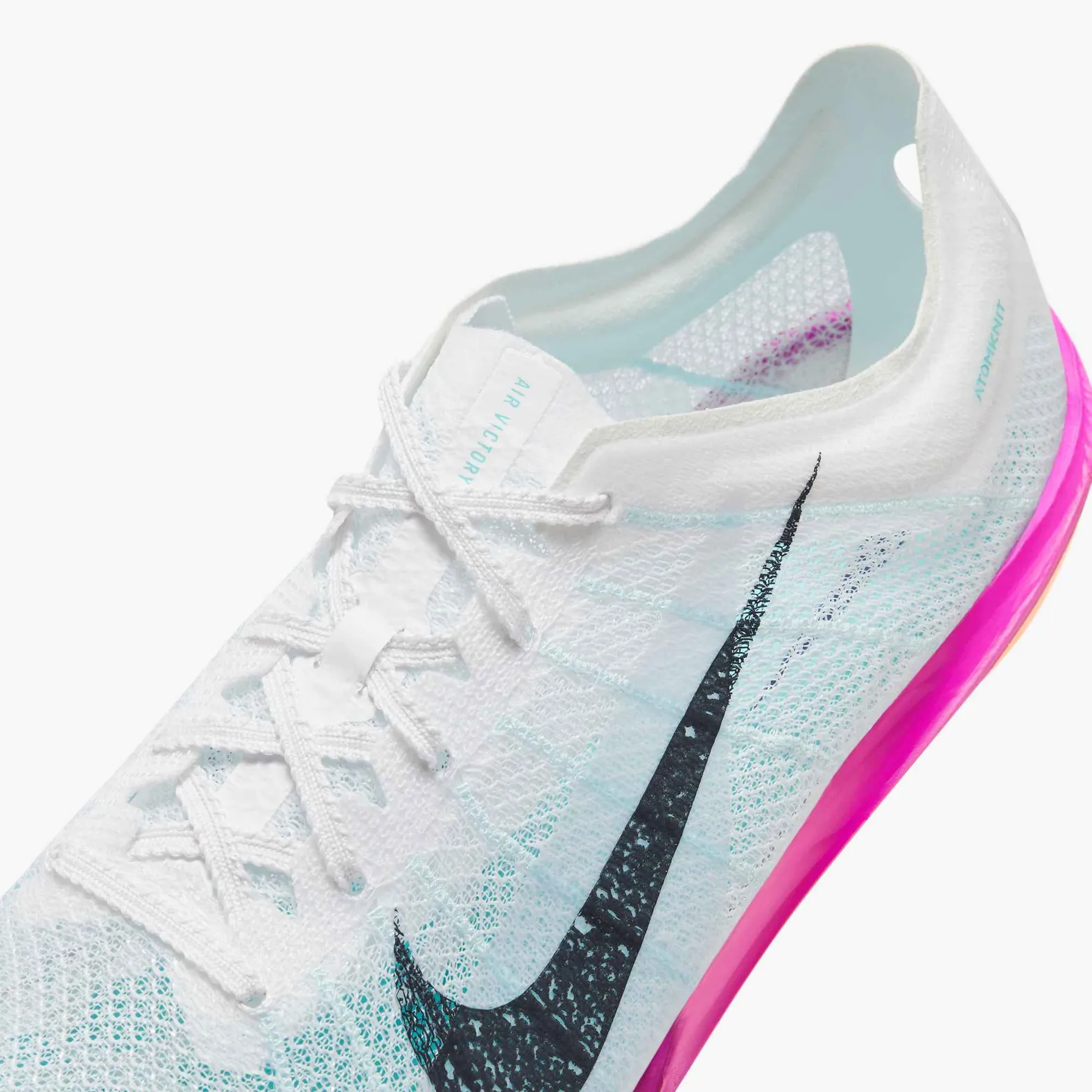 Nike Zoom Victory 2 Spike - White/Obsidian/Bright Crimson/Fire Pink